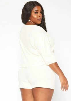 Asoph Plus Size Lounge Knit Shorts -Asoph Sales Shop 2018050 135 3