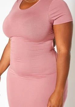 Asoph Plus Size Open Back Bodycon Midi Dress -Asoph Sales Shop 2018106 186 4