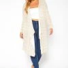 Asoph Plus Size Boho Print Long Cardigan