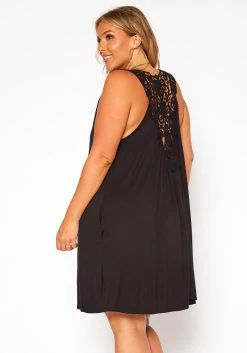 Asoph Plus Size Crochet Design Flare Mini Dress -Asoph Sales Shop 2018140 001 3