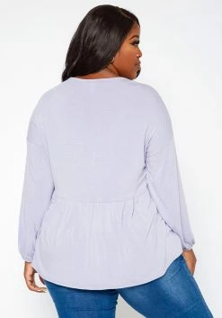 Asoph Plus Size Relaxed Fit Peplum Top -Asoph Sales Shop 2018174 104 3