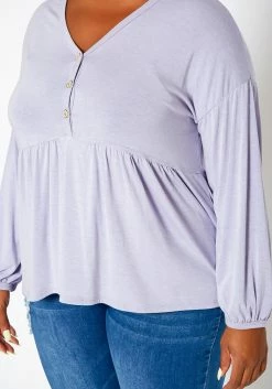 Asoph Plus Size Relaxed Fit Peplum Top -Asoph Sales Shop 2018174 104 4