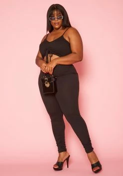 Asoph Plus Size Ribbed Knit Cut Out Jumpsuit -Asoph Sales Shop 2018233 001 6