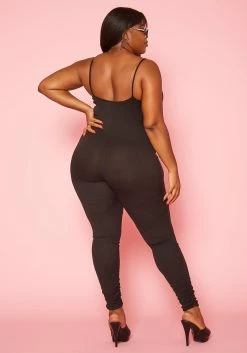 Asoph Plus Size Ribbed Knit Cut Out Jumpsuit -Asoph Sales Shop 2018233 001 8