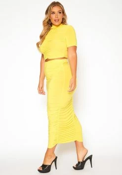 Asoph Plus Size Ruched Design Two Piece Set -Asoph Sales Shop 2018400 105 2