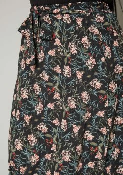 Plus Size Floral Pattern Flare Maxi Skirt -Asoph Sales Shop 2018419 001 4