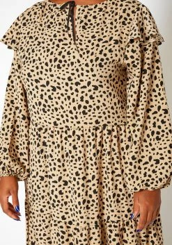 Asoph Plus Size Spotted Print Flare Maxi Dress -Asoph Sales Shop 2018433 190 4