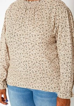 Asoph Plus Size Floral Print Long Sleeve Top -Asoph Sales Shop 2018447 119 4