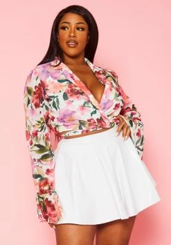 Asoph Plus Size PU Leather Circle Mini Skirt -Asoph Sales Shop 2018464 002 2