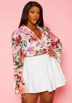 Asoph Plus Size PU Leather Circle Mini Skirt -Asoph Sales Shop 2018464 002 4