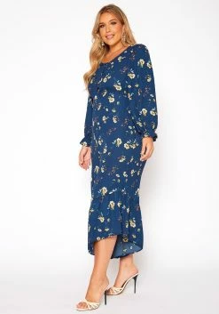 Asoph Plus Size Floral Print Flare Jumpsuit -Asoph Sales Shop 2018484 117 2