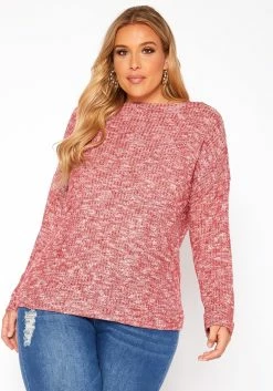 Asoph Plus Size Waffle Knit Sweater