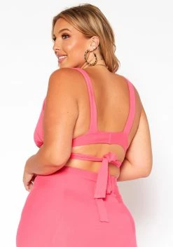 Asoph Plus Size Triangle Wrap Crop Top -Asoph Sales Shop 2018513 102 3