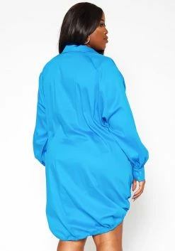 Asoph Plus Size Oversized Button Up Collar Mini Dress 8 Asoph Plus Size Oversized Button Up Collar Mini Dress -Asoph Sales Shop 2018565 127 3