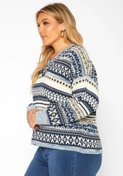 Asoph Plus Size Multi Knit Sweater -Asoph Sales Shop 2018590 117 2
