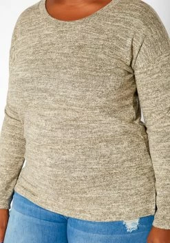 Asoph Plus Size Casual Knit Long Sleeve Top -Asoph Sales Shop 2018623 118 3