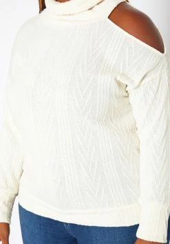 Plus Size Turtleneck Cable Knit Top -Asoph Sales Shop 2018743 135 4