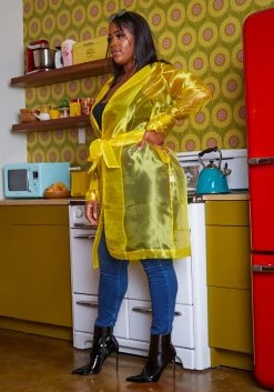 Plus Size Sheer Lined Trench Jacket -Asoph Sales Shop 2018866 105 2