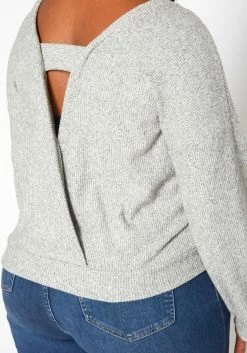 Plus Size Open Back Knit Sweater -Asoph Sales Shop 2019032 107 4