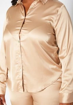 Plus Size Satin Two Piece Set -Asoph Sales Shop 2019050 118 0