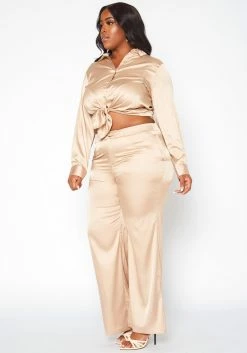 Plus Size Satin Two Piece Set -Asoph Sales Shop 2019050 118 4