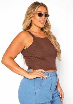 Plus Size Ribbed Knit Cami Top 7 Plus Size Ribbed Knit Cami Top -Asoph Sales Shop 2019062 181 2