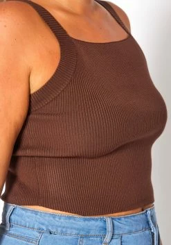 Plus Size Ribbed Knit Cami Top 9 Plus Size Ribbed Knit Cami Top -Asoph Sales Shop 2019062 181 4