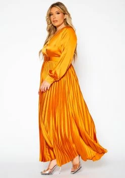 Plus Size Pleated Maxi Flare Dress -Asoph Sales Shop 2019068 001 4