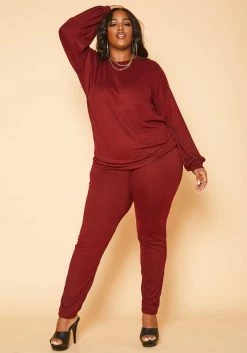 Plus Size Favorite Lounge Two Piece Set -Asoph Sales Shop 2019107 111 1