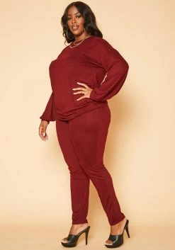 Plus Size Favorite Lounge Two Piece Set -Asoph Sales Shop 2019107 111 2