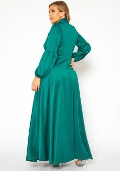 Plus Size Bow Front Fit & Flare Maxi Dress -Asoph Sales Shop 2019214 103 3