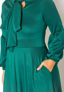 Plus Size Bow Front Fit & Flare Maxi Dress -Asoph Sales Shop 2019214 103 4