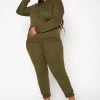 Plus Size Basic Drawstring Jogger Pants