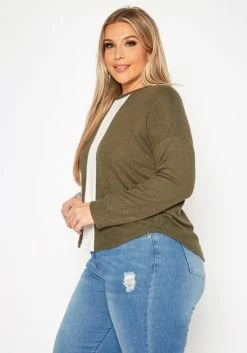 Plus Size Color Block Casual Sweater -Asoph Sales Shop 2019362 128 2