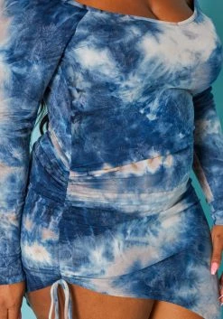 Plus Size Multi Print Off Shoulder Asymmetric Dress -Asoph Sales Shop 2019519 995 4