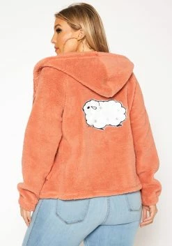 Plus Size Faux Fur Hooded Zip Front Sweater 8 Plus Size Faux Fur Hooded Zip Front Sweater -Asoph Sales Shop 2019521 186 2