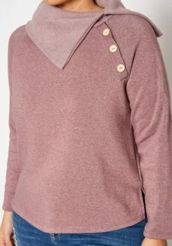 Plus Size Asymmetric Collar Neck Sweater -Asoph Sales Shop 2019541 186 4