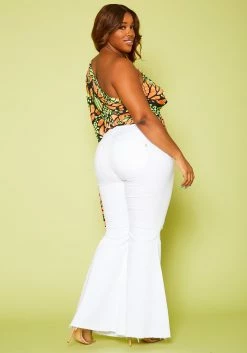 Vibrant Plus Size Distressed Bell Bottom Denim Jean 9 Vibrant Plus Size Distressed Bell Bottom Denim Jean -Asoph Sales Shop 2019596 002 2