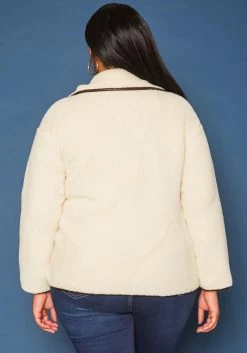 Plus Size Faux Fur Toggle Duffle Coat -Asoph Sales Shop 2019603 135 3