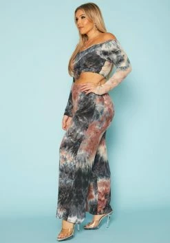 Plus Size Multi Print Crop Top & Flare Pants Set 7 Plus Size Multi Print Crop Top & Flare Pants Set -Asoph Sales Shop 2019616 969 2