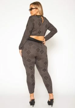 Plus Size Distressed Crop Top & Legging Set -Asoph Sales Shop 2019620 225 3