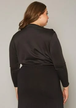 Plus Size Cowl Neck Long Sleeve Blouse -Asoph Sales Shop 2019719 001 3