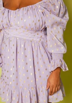 Plus Size Polka Dot Off Shoulder Mini Dress -Asoph Sales Shop 2019775 001 4