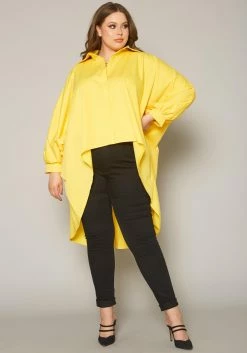 Plus Size Collar Neck High Low Shirt 7 Plus Size Collar Neck High Low Shirt -Asoph Sales Shop 2019858 001 0