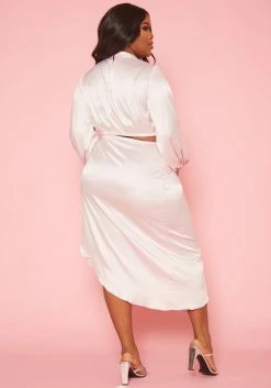 Plus Size Romantic Satin Two Piece Set 8 Plus Size Romantic Satin Two Piece Set -Asoph Sales Shop 2019876 001 3