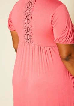 Plus Size Short Sleeve Flare Maxi Dress -Asoph Sales Shop 2019976 002 5