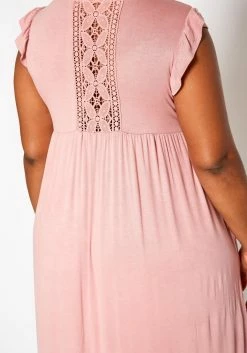 Plus Size Ruffle Sleeve Flare Mini Dress -Asoph Sales Shop 2019982 003 4