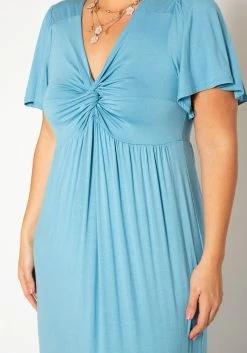 Plus Size Twist Hem Flare Maxi Dress -Asoph Sales Shop 2019983 002 4