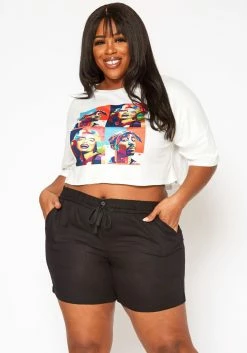 Plus Size Casual Bermuda Shorts