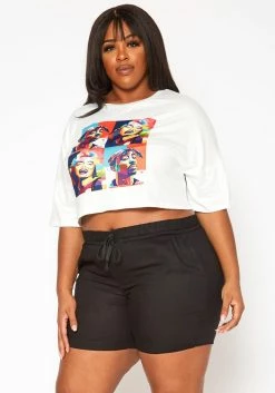 Plus Size Casual Bermuda Shorts -Asoph Sales Shop 2019985 001 2